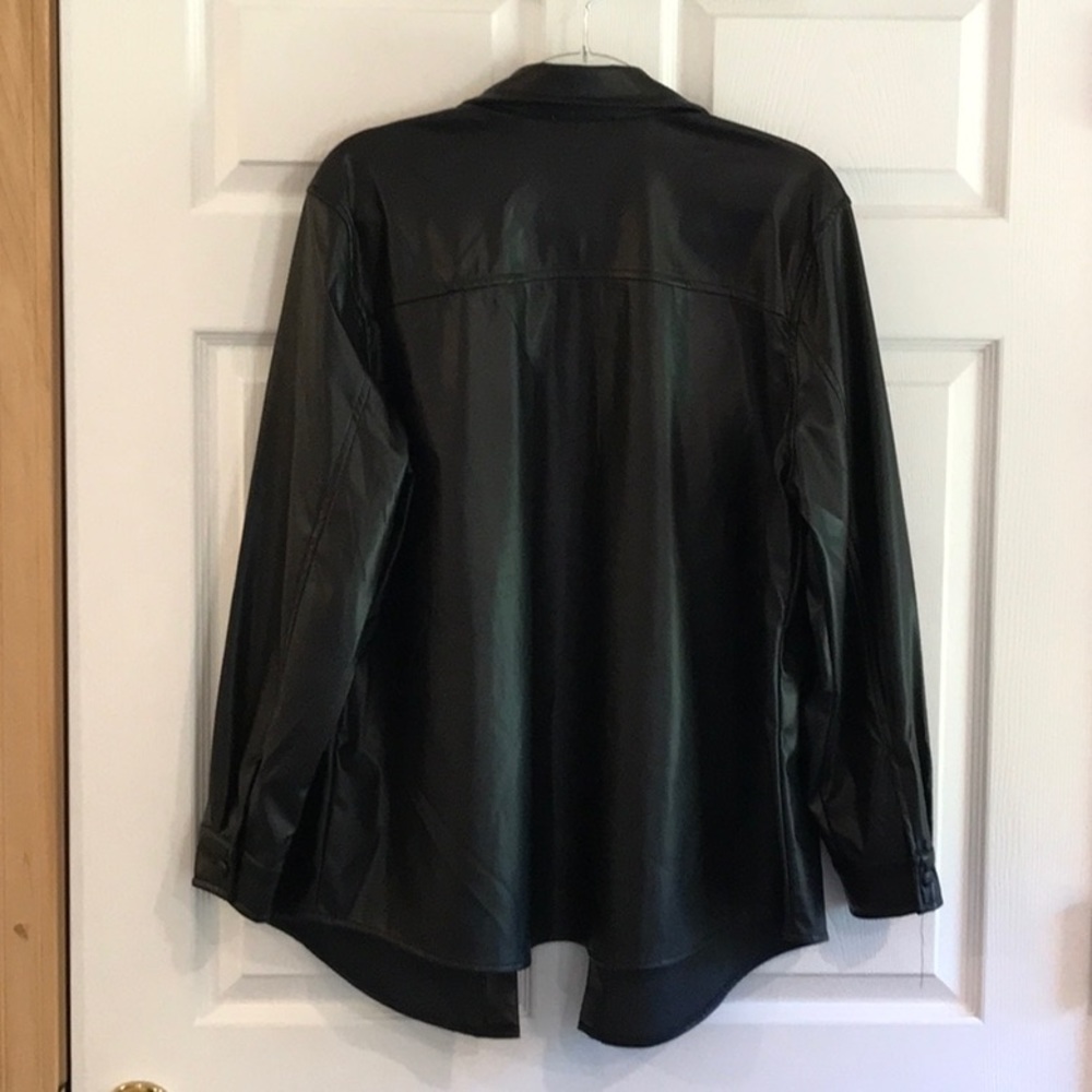 Rex Pleather Polyurethane Button Up Jacket - image 2